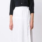 Altuzarra Mayumi white pleated side tie skirt Size 4 Photo 0
