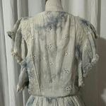 Surf Gypsy Ruffle Mini Eyelet Tie Dye Dress Photo 7