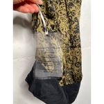 Bebe NEW Vintage Silk Halter Blouse Beaded Size Small Green Brown Photo 3