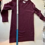 Old Navy  sweater dress or tunic top size Small burgundy long sleeves Photo 4
