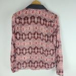 Armani Exchange A|X Long Sleeve Sheer Long Sleeve Red Collared Size M Photo 4