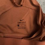Nike Burnt Orange High Neck Ladder Sports Bra Photo 3