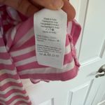 J.Crew Long-Sleeve Knit Pajama Set Women's Size L Pink White Striped Cozy Photo 5