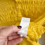 Everlane  The Button Down Smocked Top in Lemon Yellow 6 Medium Photo 7