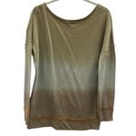 Venus  French Terry Boat Neck Distressed Ombre Studded Sweatshirt Womens Medium Photo 8