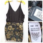 Armani Exchange  Paris Gold Floral Mini Dress nwt Photo 2