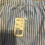 Forever 21 Blue And White Striped Skort NWT Juniors Size L 100% Cotton Skirt Photo 7