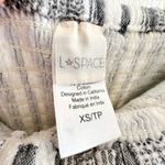 L*Space Riri Strapless Wide‑Leg Jumpsuit XS Gray White Stripe Smocked tie Photo 2