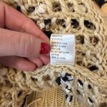 POL  Black and Cream Fringe Sweater Vest Photo 3