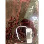 Lulus Joyful Time Burgundy Velvet Long Sleeve Bodysuit XS NWT Photo 8