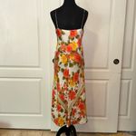 PLENTY ANTHROPOLOGIE 100% SILK HIBISCUS FLORAL RESORT WEAR DRESS Pink Photo 1