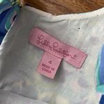 Lilly Pulitzer Cathy Shift Dress Size 4 Sea Blue Lillys Lagoon Tropical Beach Photo 4