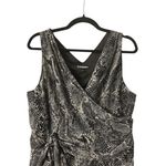 EXPRESS Snakeskin Print Sleeveless Top L Wrap Coquette Soft Goth Urban‎ Festival Party Photo 9