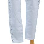 Cache White Denim Rhinestone Embellished Jean Pant New Crop Stretch NWT $98 Photo 7
