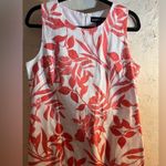 Floral Coral and White Dress Harper 241 tropical floral sheath classic summer Size 10 Photo 2