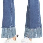Stella McCartney  Fringe Hem Kick Flare Jeans Size 26 Stretch Mid Rise Photo 4