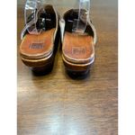 Frye  Leather Clog Women 6 Boho Hippie Lagenlook Cottage Fringe Grunge Weathered Photo 7