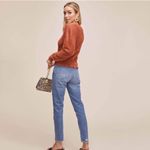 ASTR  The Label Square Neck Fuzzy Crop Sweater in Rust Photo 6
