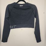 ECHT  blue athletic long sleeve top xl Photo 2