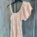 Sky NWOT  Gold lace one shoulder tunic with gold chains  Vegas Homecoming Revolve Nordstrom Cocktail Club Photo 2