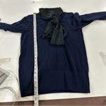 J.Crew Merino Mock Neck Sweater with Tartan Scarf Tie Size S Photo 9