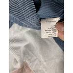 Women’s Sweater Colorblock Corduroy Crew Neck, Long Sleeve White/Blue/Pink Sz L White Size L Photo 8