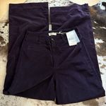 MAISON HOTEL Viva Pant Wide Leg In Deep Purple NWT Size Large Velvet Photo 2