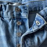 AGOLDE  Light Blue Frayed Jean Shorts Photo 3