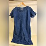 NWOT Martha Stewart Short Sleeve Denim Shift Dress Photo 1