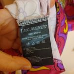 Leg Avenue  Size Small/Medium S/M Funky Hippie 70s Mini Dress Vibrant Purple Photo 9