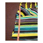 ZeroXposur  Yellow Blue Black Striped Racer‎ Back Tankini Top Size 12 Photo 3