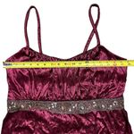 Torrid  Women's Size 16 Burgundy Dress Sleeveless Beaded Waist Party Cocktail Y2K Photo 3
