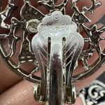 Sarah Coventry Woodland Flight 1958 Clip On Earrings Deer Running Silver Tone Photo 1