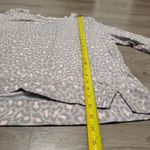 Kate Spade New York Leopard Print Long Sleeve Top Women's Size L Gray Pink Size L Photo 4