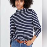 Madewell  Navy and Cream Striped Knit Top Photo 0