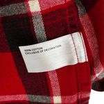 Duluth Trading Co Free Swing Red Plaid Cotton Flannel Shirt Size Medium Photo 3