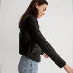 Madewell Washed Leather Motorcycle Jacket- New S Photo 1