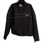 Harley Davidson nylon black Moto jacket women’s XL full zip Photo 0