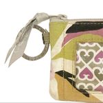 Vera Bradley  Cloth Printed Zip Closure Fabric Card Holder Wallet Keyring Photo 1