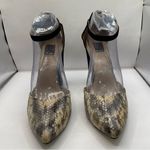 Ella Moss  pump heel snake skin women’s size 9M EUC suede Photo 3