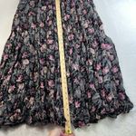 Y2K Style M Medium Skirt Maxi Boho Peasant Whimsy Fairy Layered Cottagecore Black Photo 9