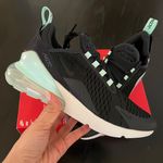 Nike New  Air Max 270 GS Off Noir Black White Photo 0