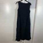 Madewell  Knit Tank‎ Midi Dress Black Minimalist Casual A Line Cotton Flowy S NWT Photo 5