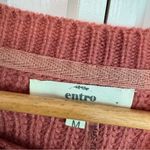 Entro  Pink And Gold Animal Print‎ Sweater Size Medium Photo 4