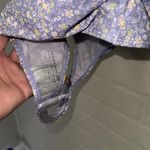 Free People bodysuit puff ruched shirt sleeve Bella chambray combo floral xL NeW Photo 4