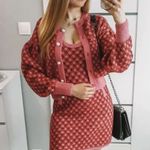 ZARA PLAID KNIT Sleeveless Mini A-Line Dress w/ Round Neckline Size S Pink NEW Photo 3