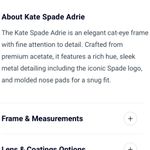 Kate Spade Adrie Black and Mint Eyeglasses with Pink Case Photo 8