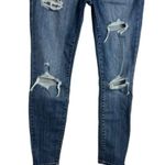 Eunina  Bella Super High Rise Skinny Ankle Blue Jeans Size 5 Photo 2
