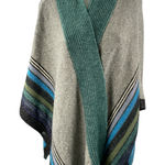 CAbi  Windchill Women's Multicolor Striped Wrap Poncho Cardigan Sweater Top M/L Photo 0