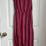 Universal Threads Universal Thread red and pink striped maxi dress Photo 0